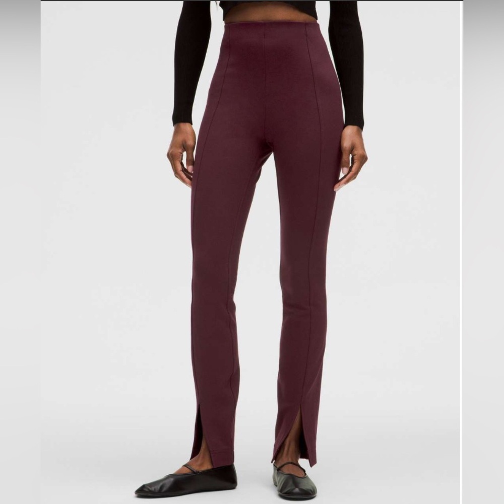 lululemon athletica Deep Wine Straight Leg Pants